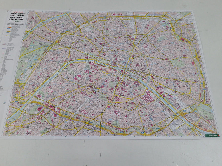 Panneau magnétique - Plan de Paris - 110 x 73 cm | Freytag & Berndt panneau magnétique Freytag & Berndt 