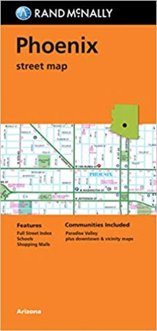Phoenix, Arizona - Folded Street Map | Rand McNally carte pliée 