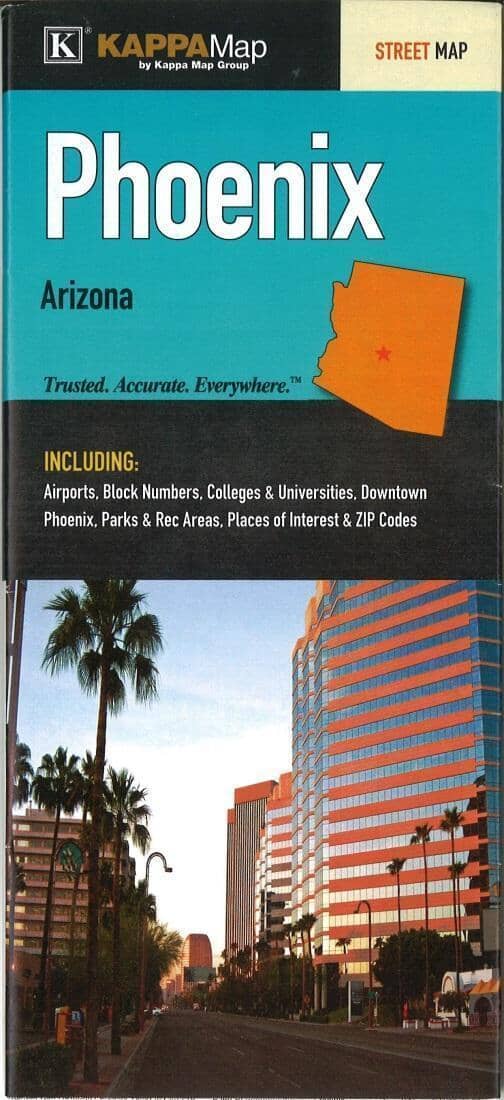Phoenix, AZ Fold Map by Kappa Map Group