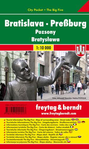 Plan de poche - Bratislava | Freytag & Berndt carte pliée Freytag & Berndt 