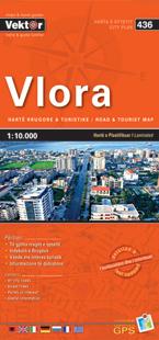 Plan de ville - Vlora (Albanie), n° 436 | Vektor carte pliée Vektor 