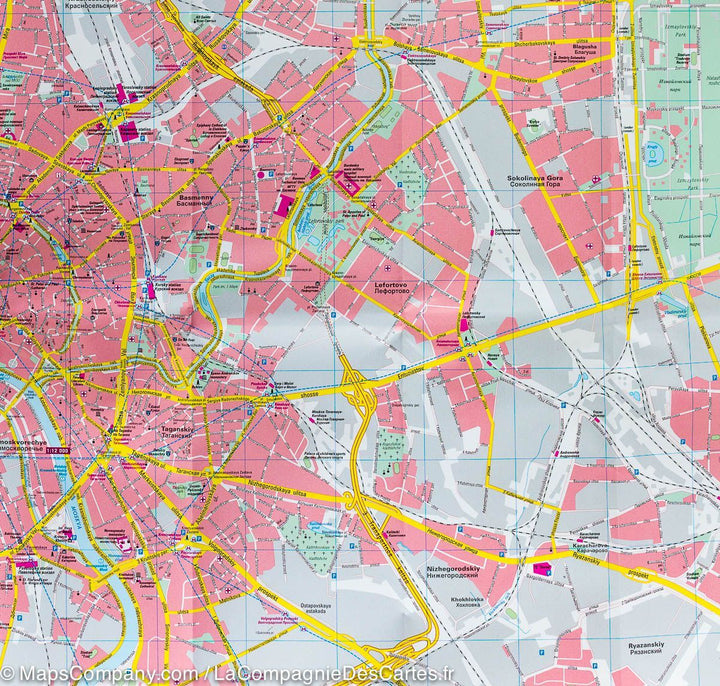 Plan détaillé - Moscou (Russie) | Freytag & Berndt carte pliée Freytag & Berndt 
