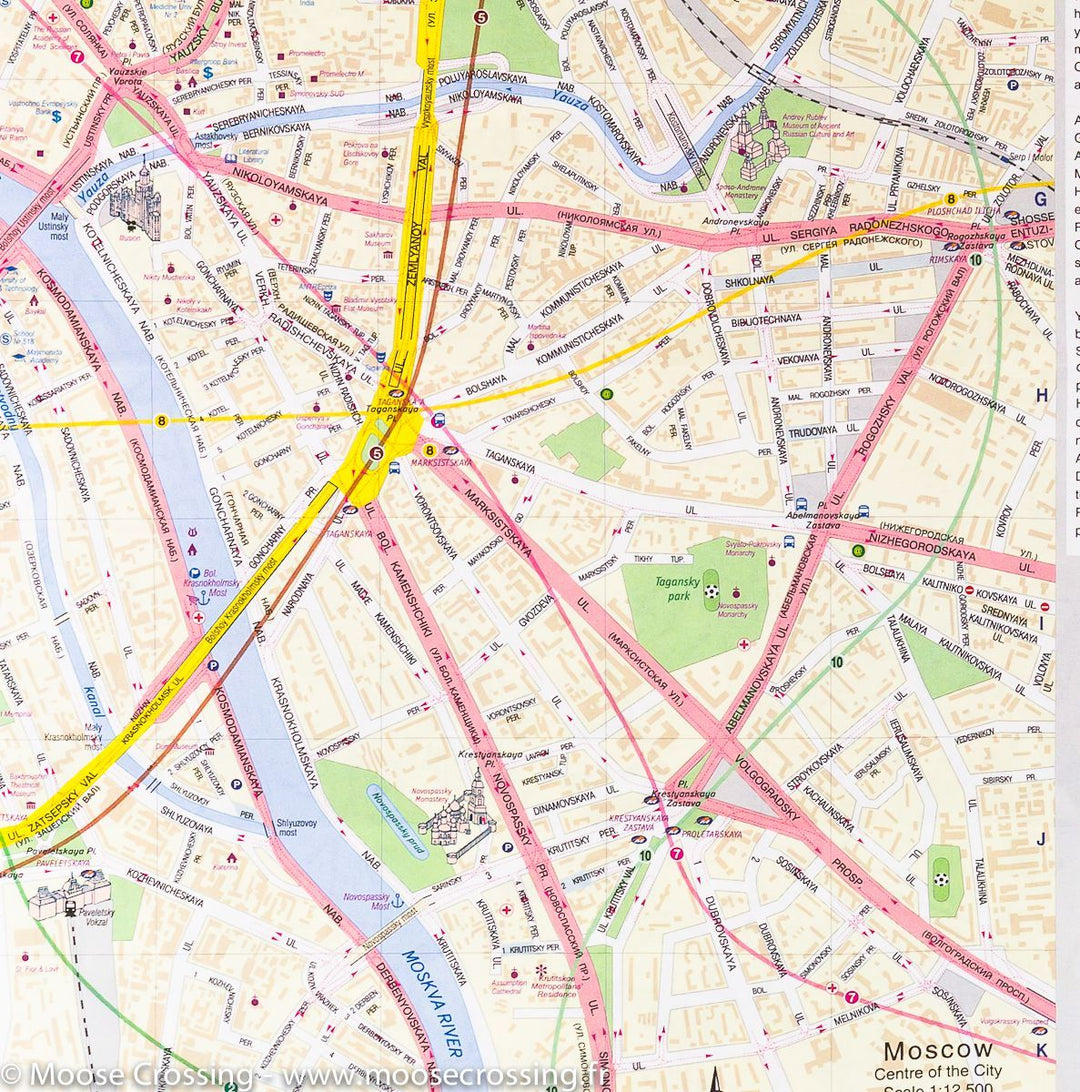 Plan détaillé - Moscou (Russie) | ITM carte pliée ITM 