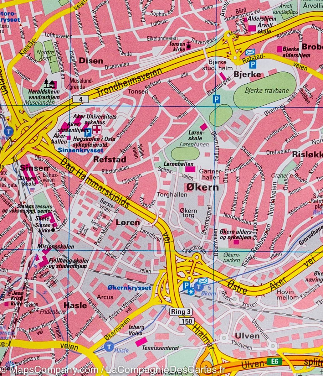 Plan de Oslo (Norvège) | Freytag & Berndt - La Compagnie des Cartes
