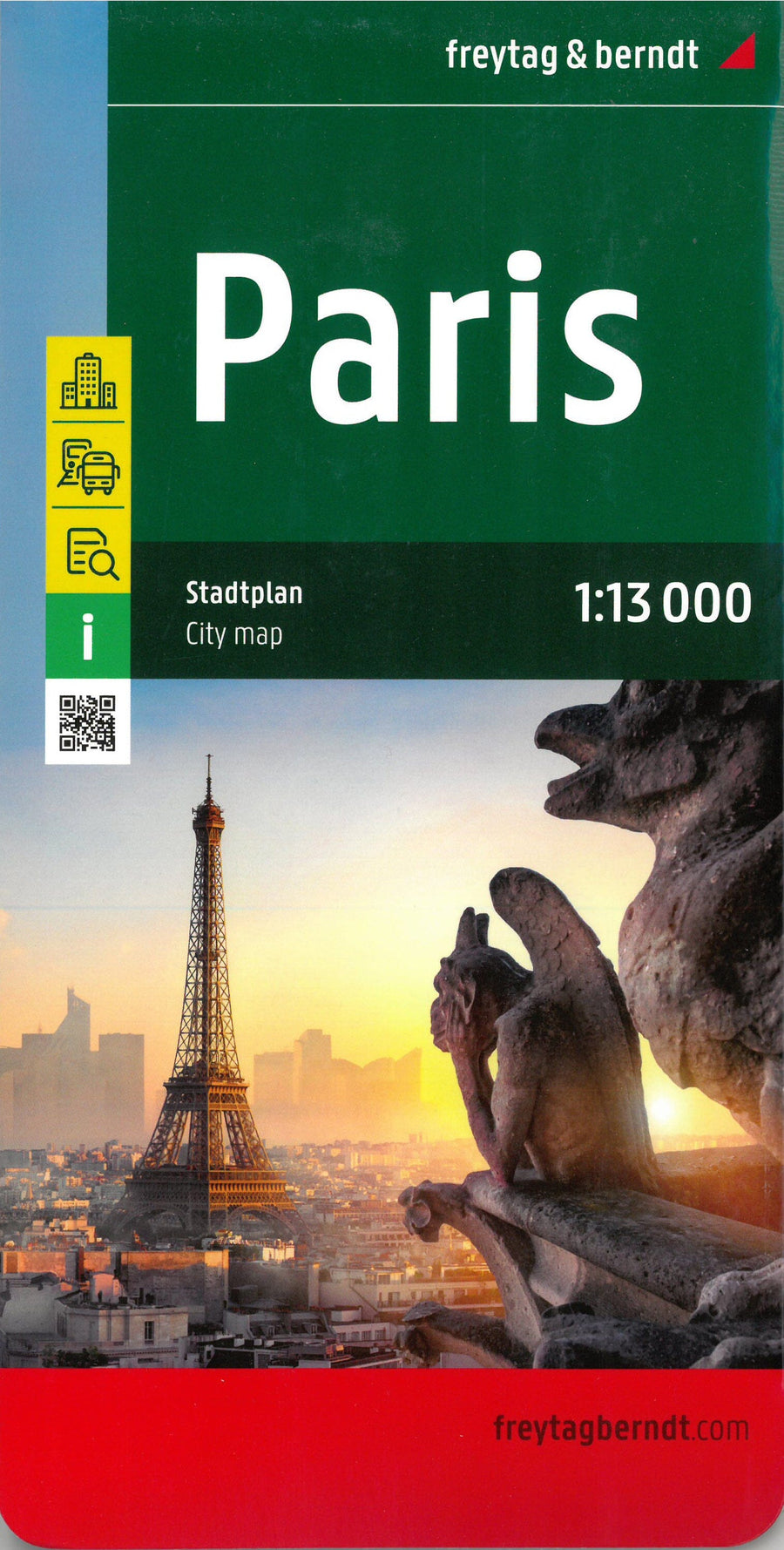 Plan détaillé - Paris | Freytag & Berndt carte pliée Freytag & Berndt 