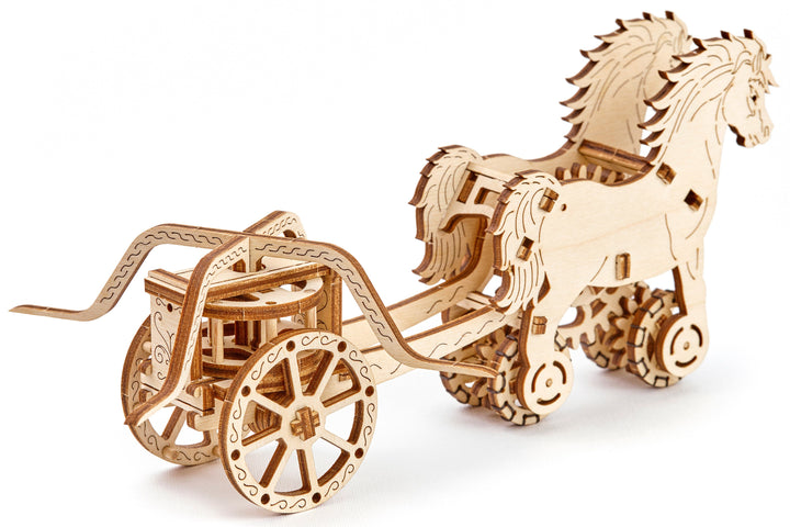 Puzzle en bois et en 3 D - Chariot Da Vinci | Wooden City puzzle Wooden City 