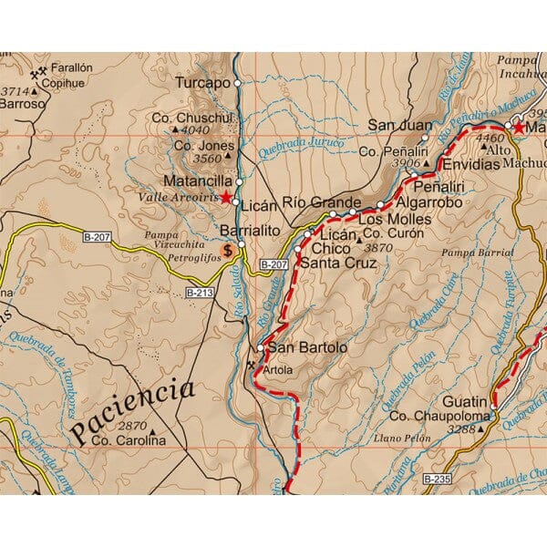 San Pedro de Atacama - Chili : Carte de voyage et de trekking | Trekking Chile carte pliée Trekking Chile 