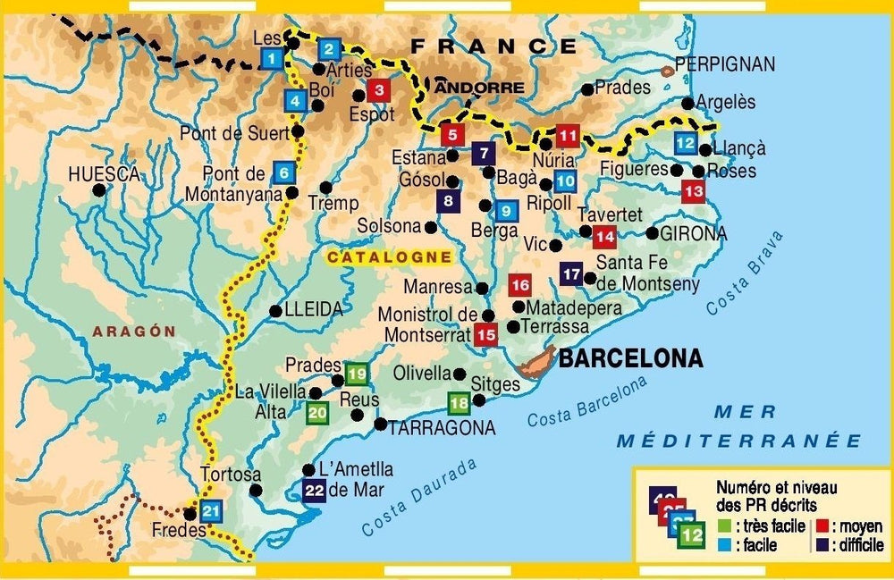 Topoguide de randonnée - La Catalogne à pied | FFR guide de randonnée FFR - Fédération Française de Randonnée 