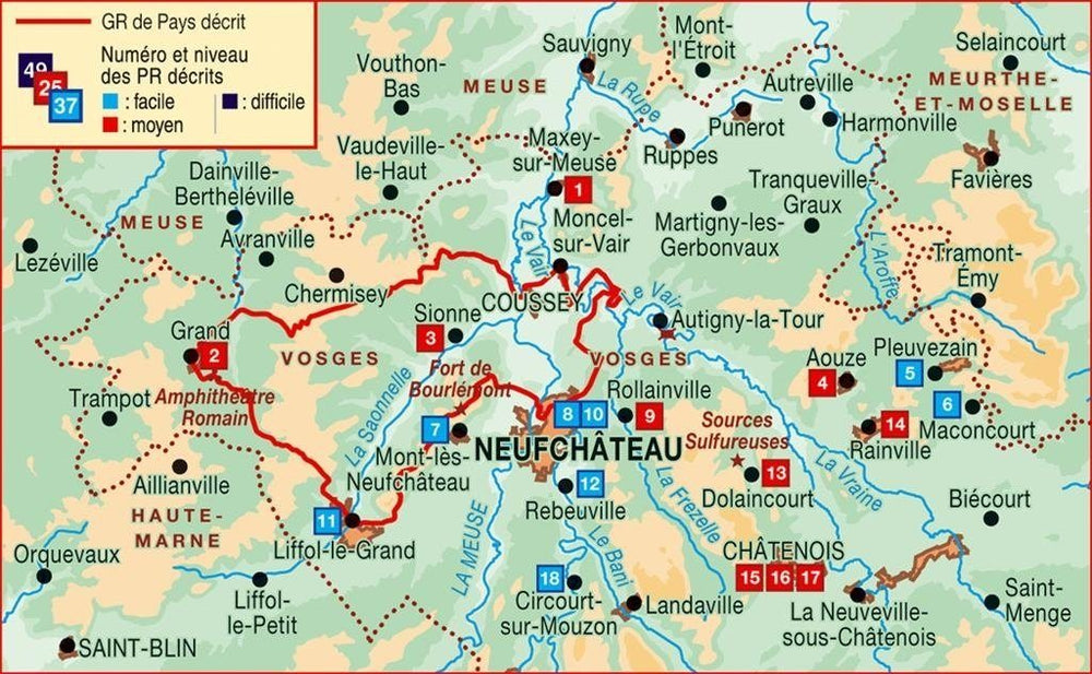 Topoguide de randonnée - L'Ouest des Vosges | FFR guide de randonnée FFR - Fédération Française de Randonnée 